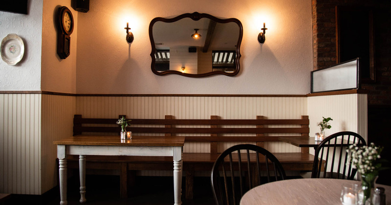 Big table by the wall