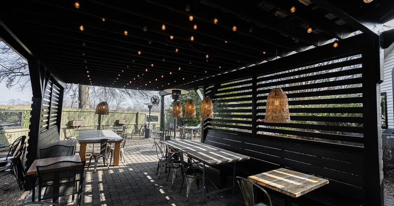 Exterior, seating place on covered patio