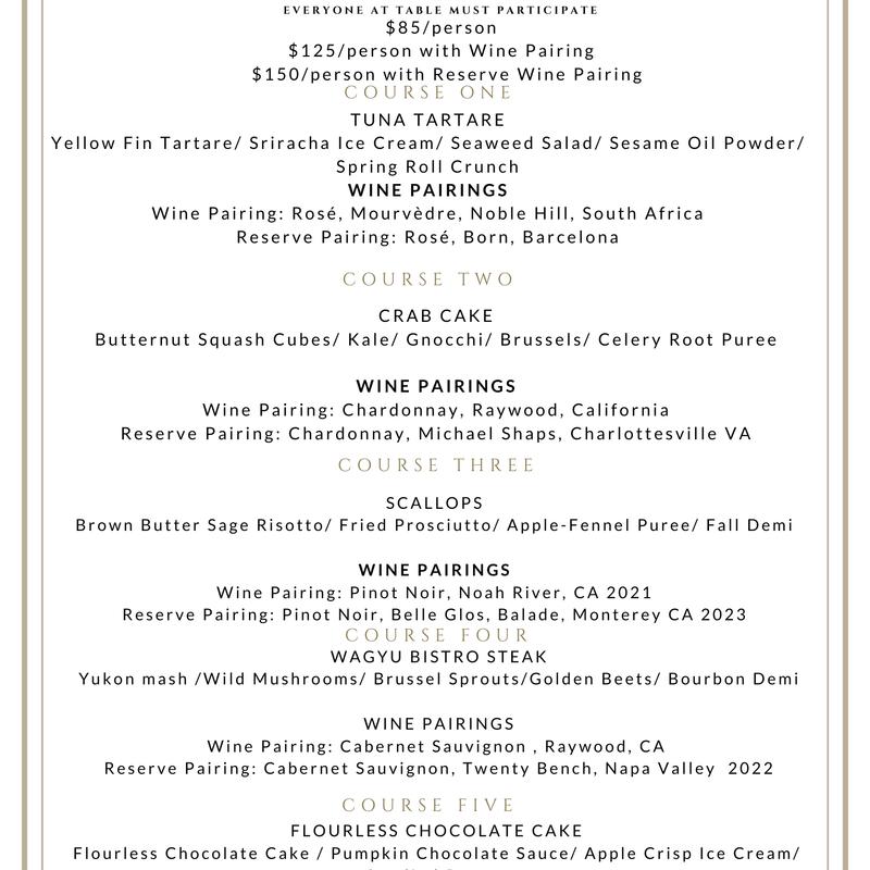 5 Course Tasting Menu photo