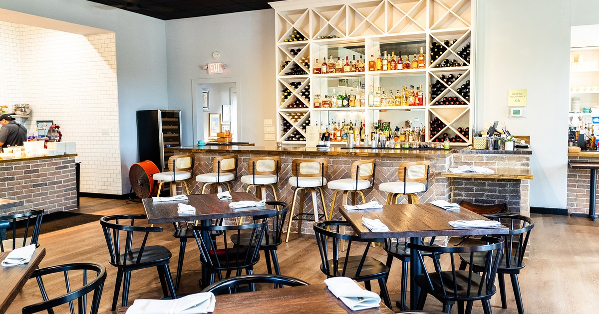 Interior space, dining area and bar