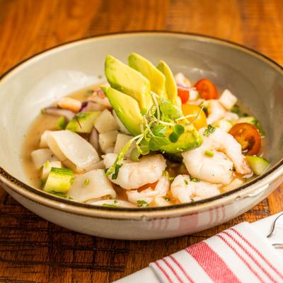 Ceviche bowl.