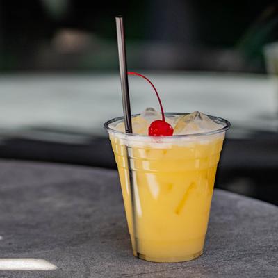 A served tropical lemonade.