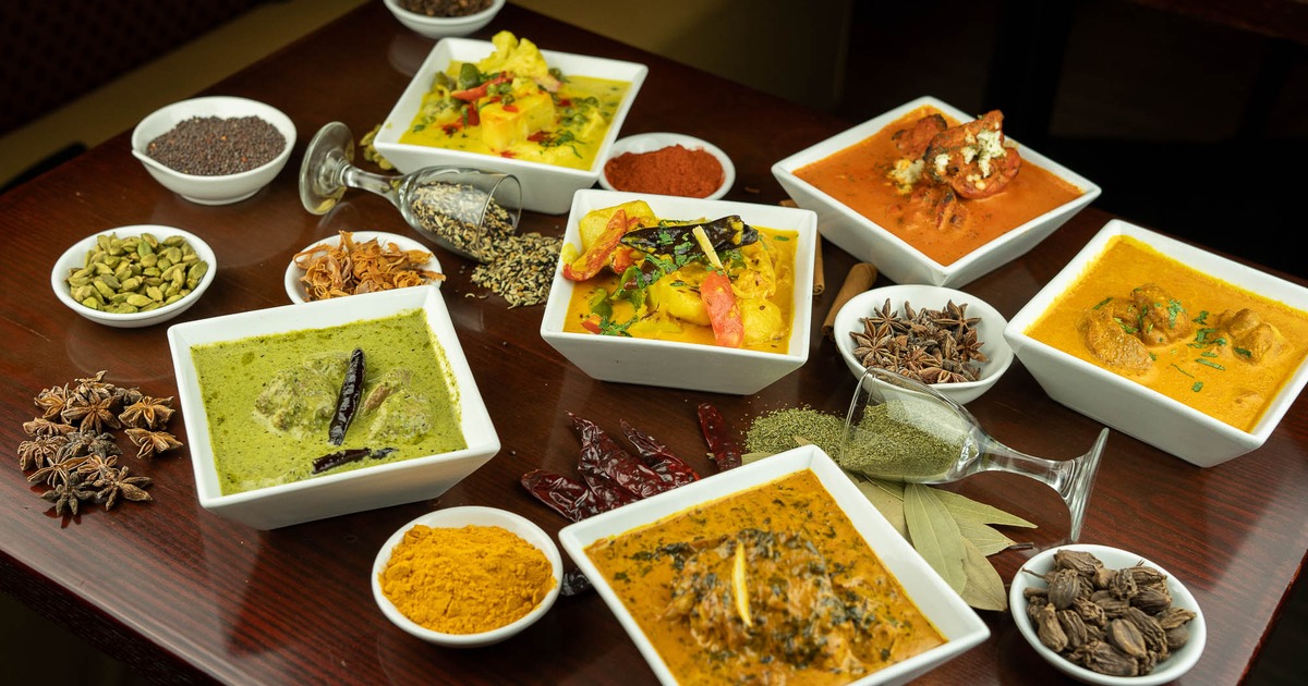 Various food dishes