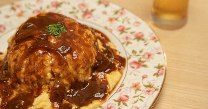 Japanese egg omelet dish