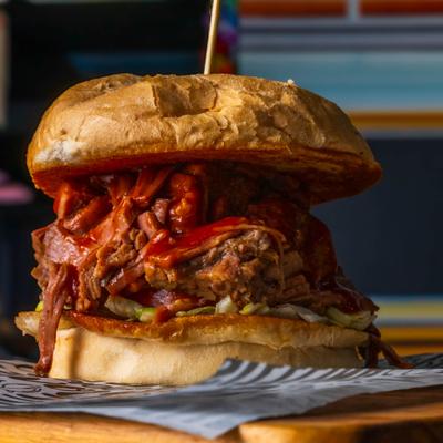 Mom's Brisket Sandwich.