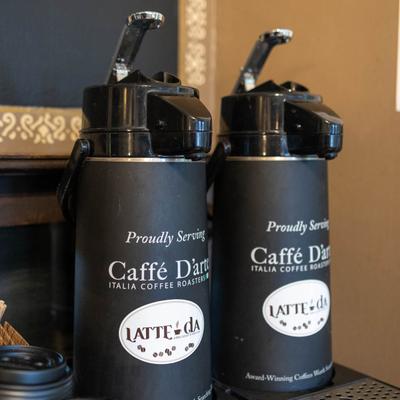 Coffee dispensaries.