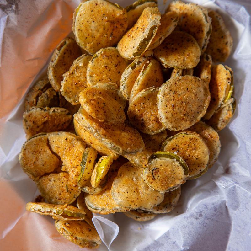 Fried pickle chips.
