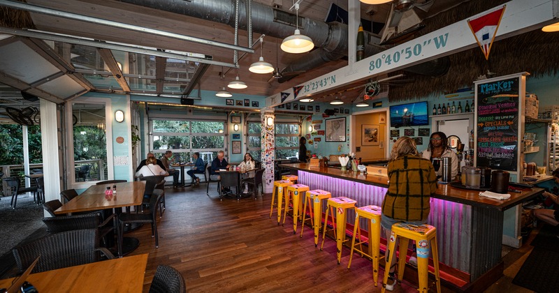 Seating and bar areas