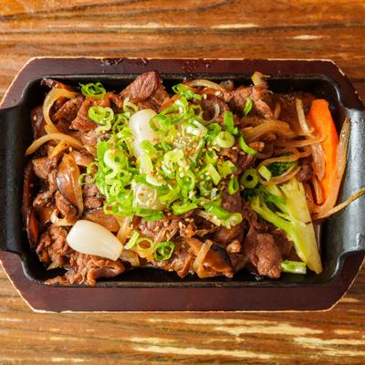 Beef and shiitake.
