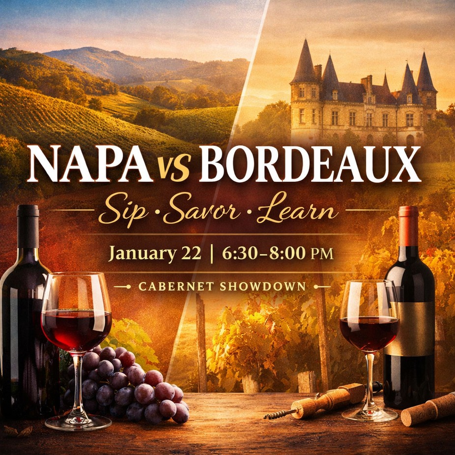 Sip, Savor, Learn: Napa vs Bordeaux event photo