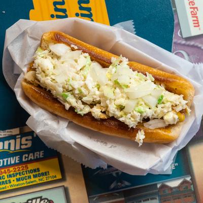 All-American Grilled and Toasted Hot Dog.