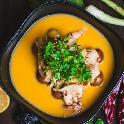 Sauteed octopus and calamari.