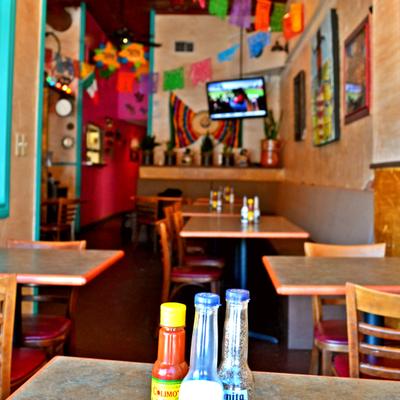 Interior, dining area.