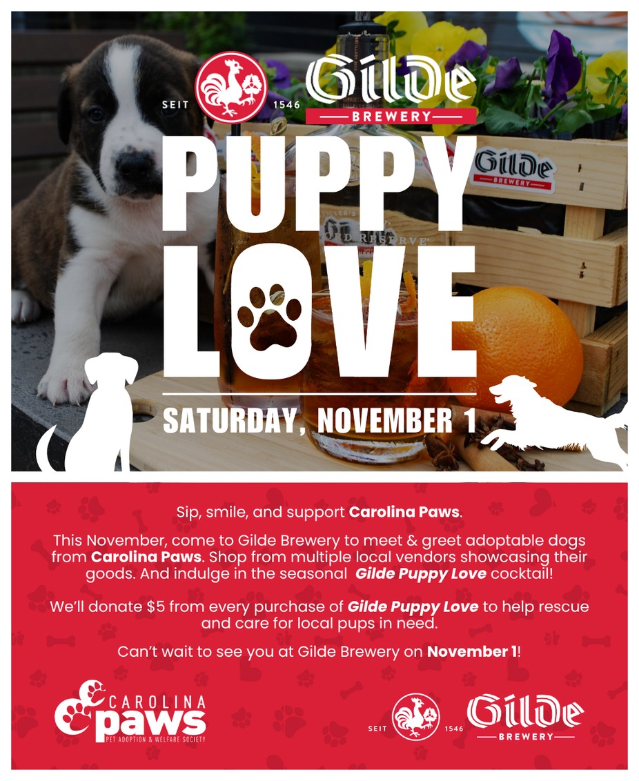 Gilde Puppy Love Day with Carolina Paws event photo