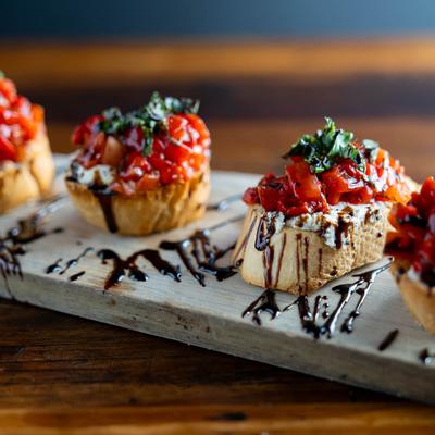 Red Pepper Bruschetta.