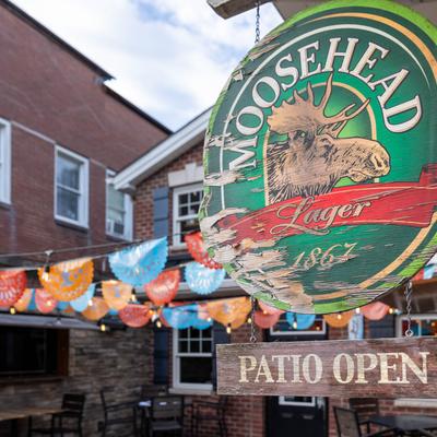Exterior, patio sign.