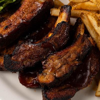 Smoked BBQ ribs
