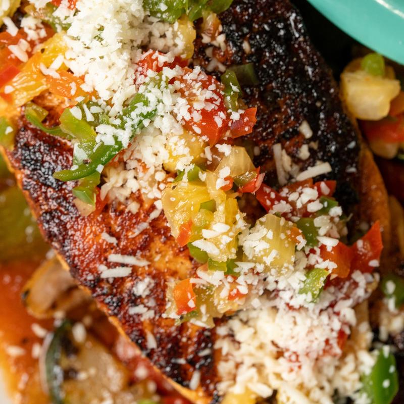 menu item 10 of 10, Tropical Salmon