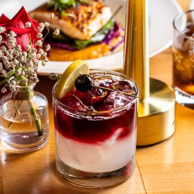 New York Sour cocktail.