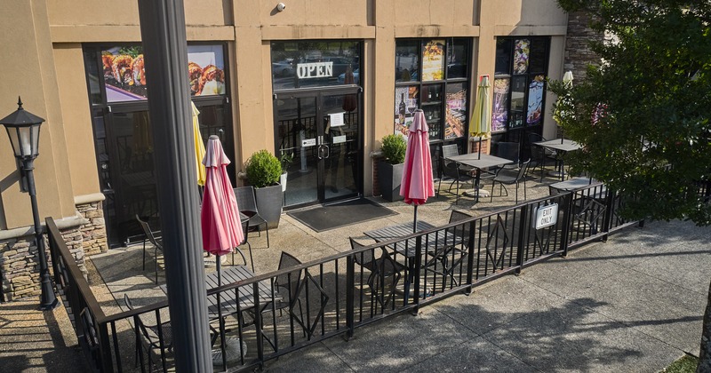 Outdoor seating area