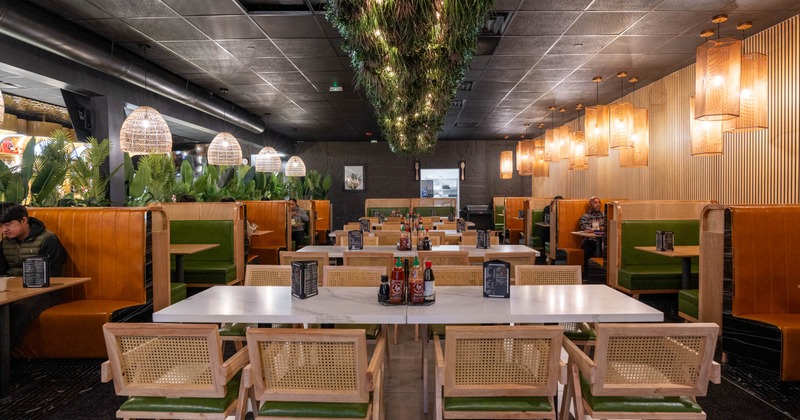 Interior seating space