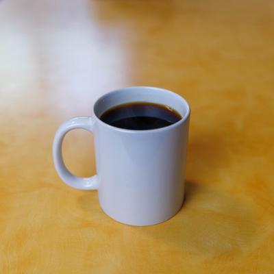 Cup of coffee.