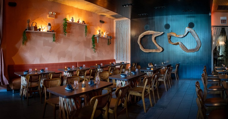 Interior, seating area waiting for the guests