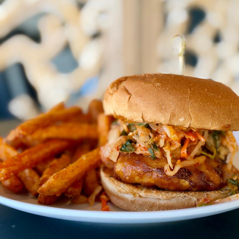 Korean Style Fish Sandwich photo