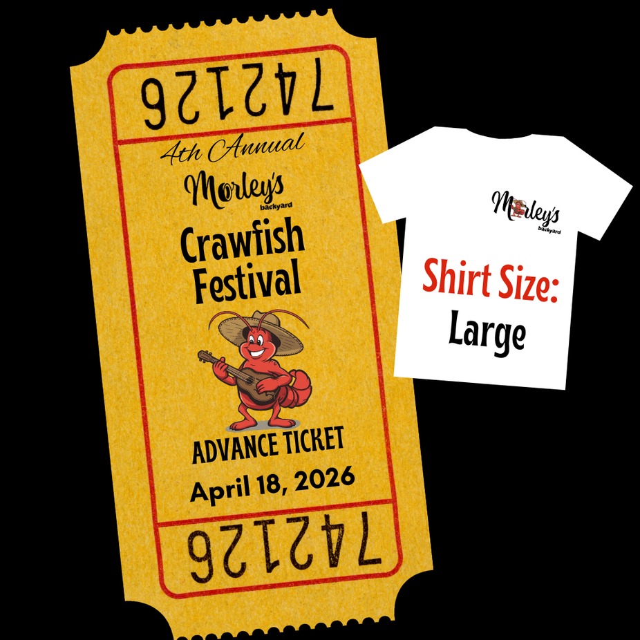 Crawfish Festival Advance Ticket: Large Shirt event photo
