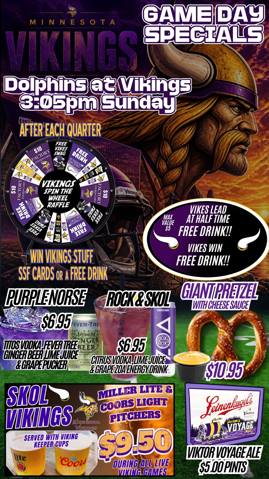 VIKINGS VS. DOLPHINS event photo