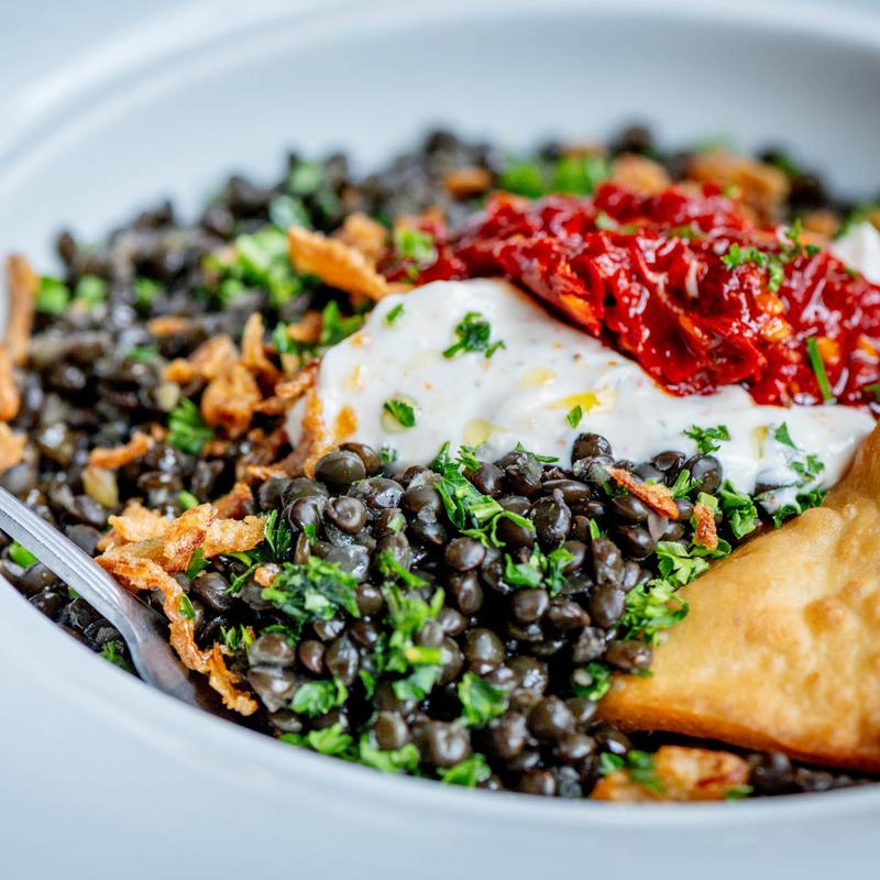 Braised Lentil & Naan photo