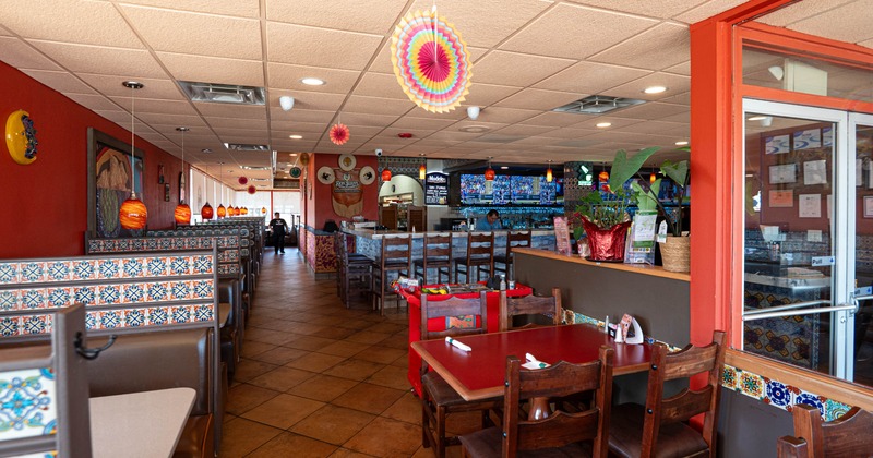 Restaurant interior, dining area