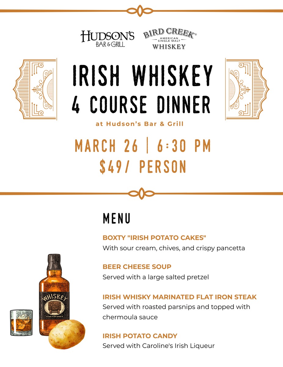 Irish Whiskey 4 Course Dinnner event photo