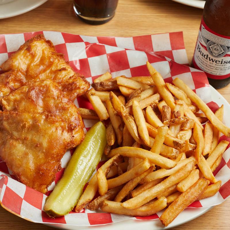 Fresh Beer-Breaded Piccadilly Pub Cod Platter photo