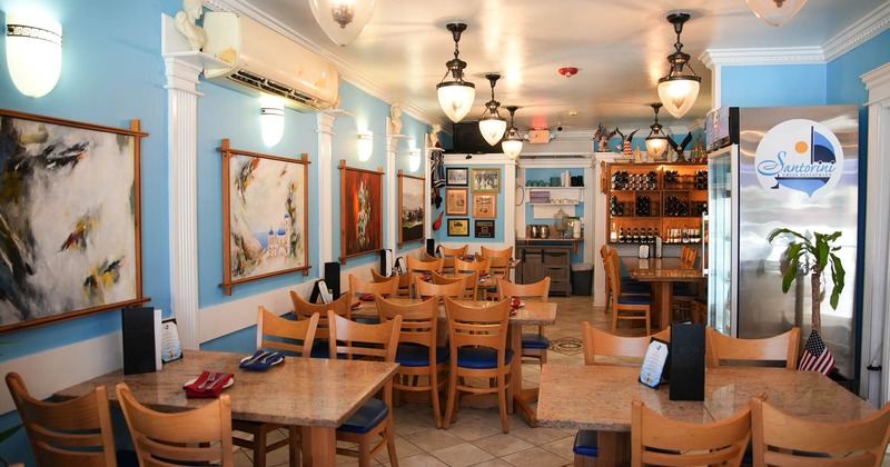 Interior, wide view of dining area