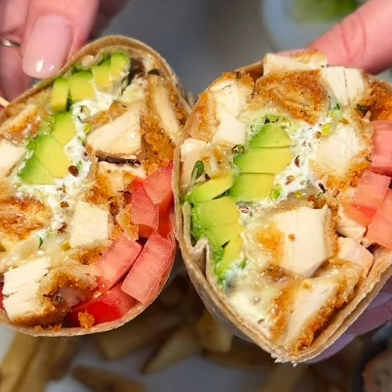 menu item 32 of 34, Honey Dijon Crispy Chicken Wrap*