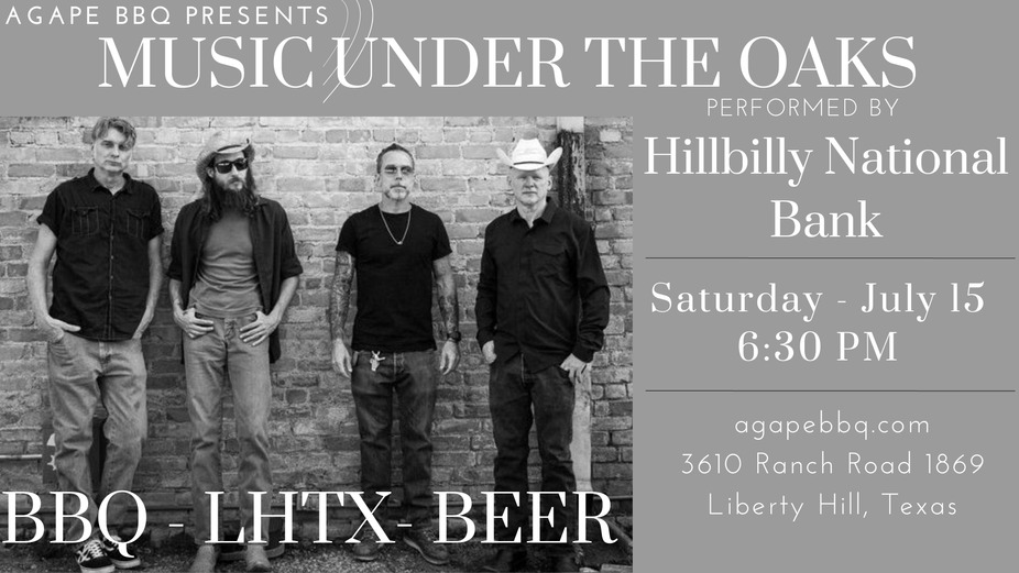 Music Under The Oaks with Hillbilly National Bank event photo