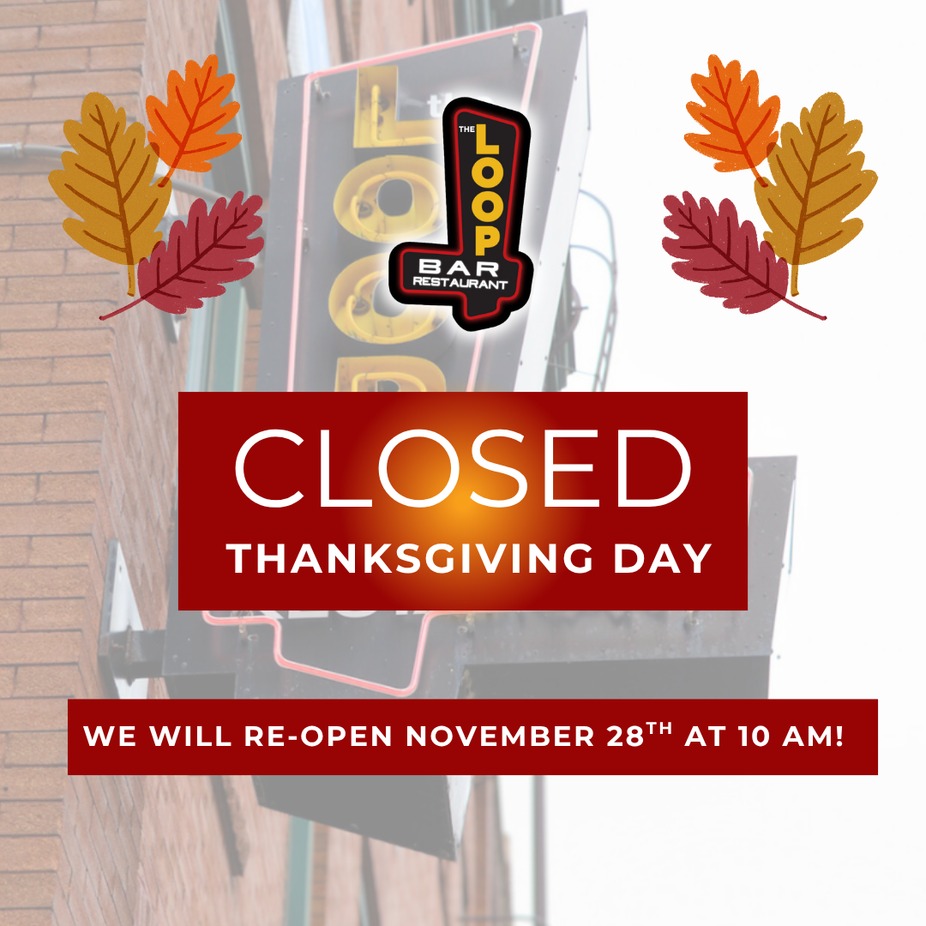 Closed Thanksgiving event photo