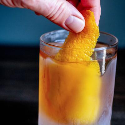 Old Fashioned cocktail.
