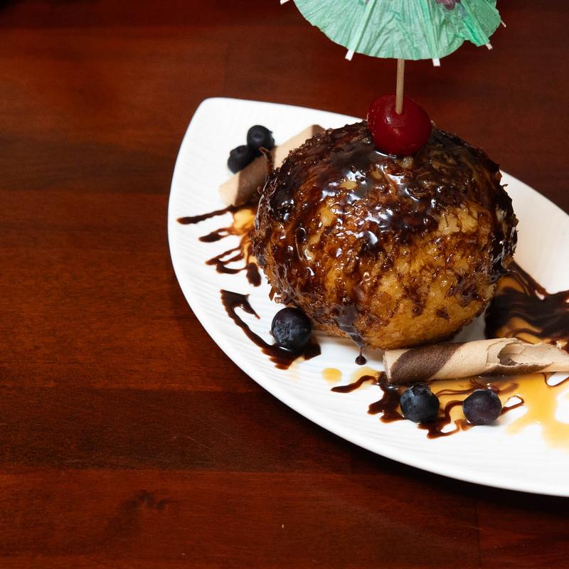 menu item 20 of 20, Coconut Crumbled Fried Ice Cream