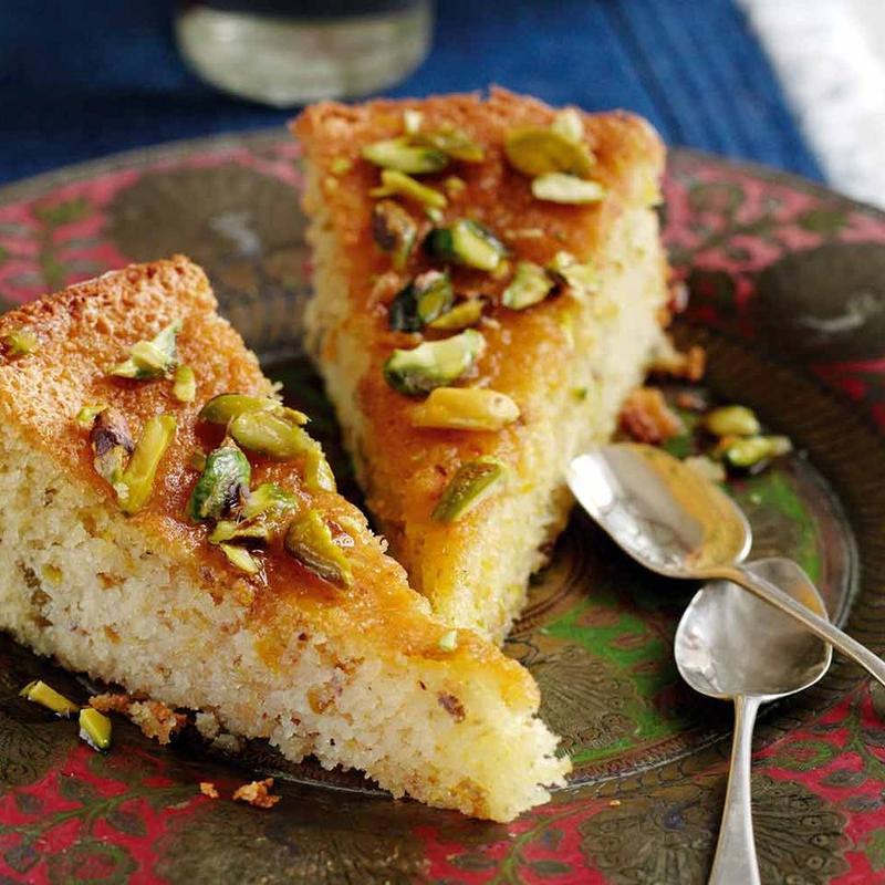 menu item 38 of 38, Dessert Special: Pistachio Basbousa