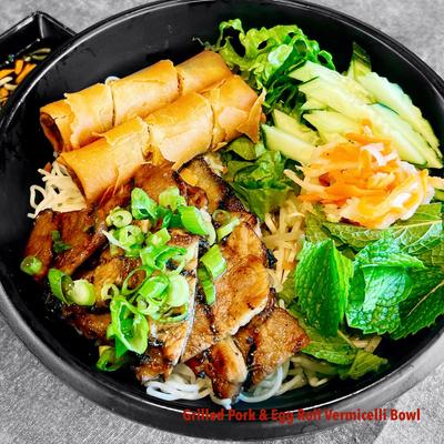 Grilled Beef & Egg Rolls Vermicelli photo