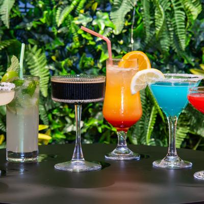Assorted cocktails.