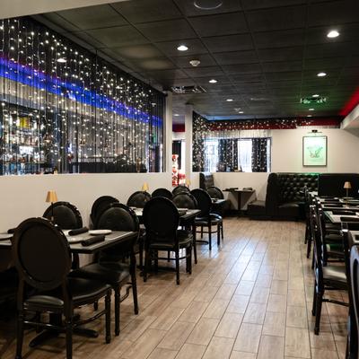 Diner area, wide view.