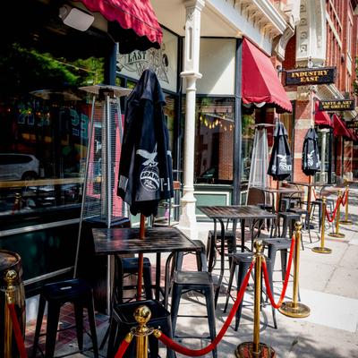 Outdoor seating area.