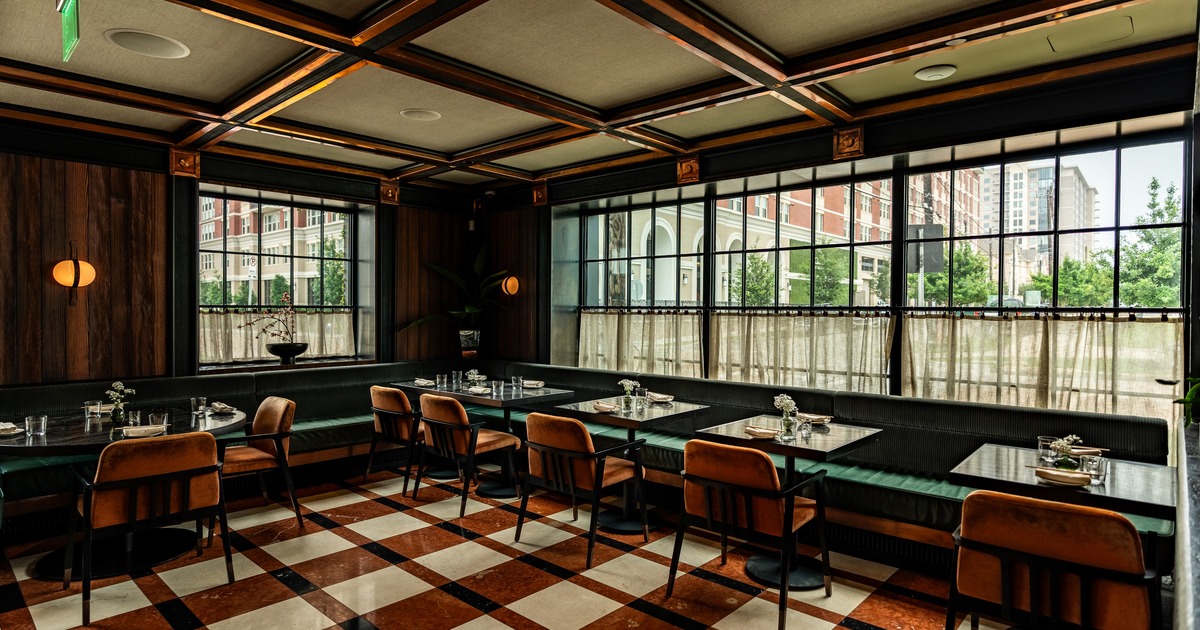 Interior, dining area by the window
