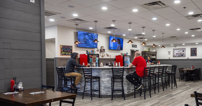 Interior space, bar area