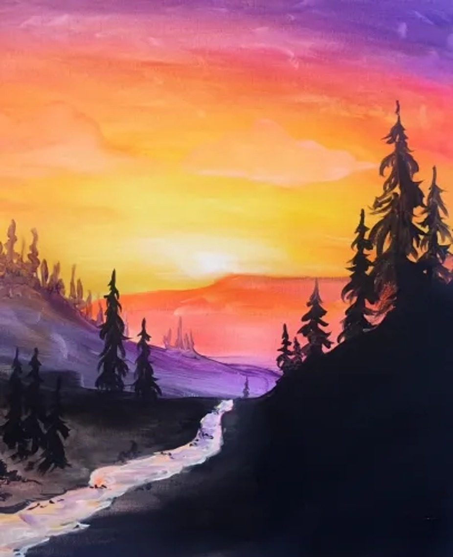 Paint Nite: Sunrise River event photo