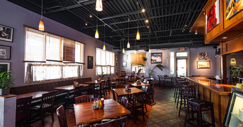 Interior seating area