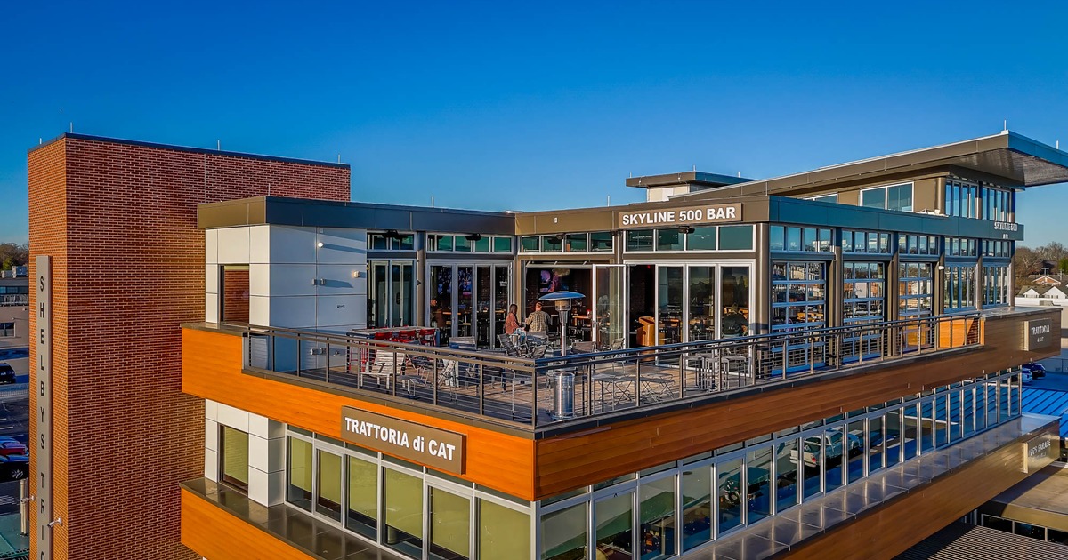 Exterior of Skyline 500, Clarksville’s first rooftop bar